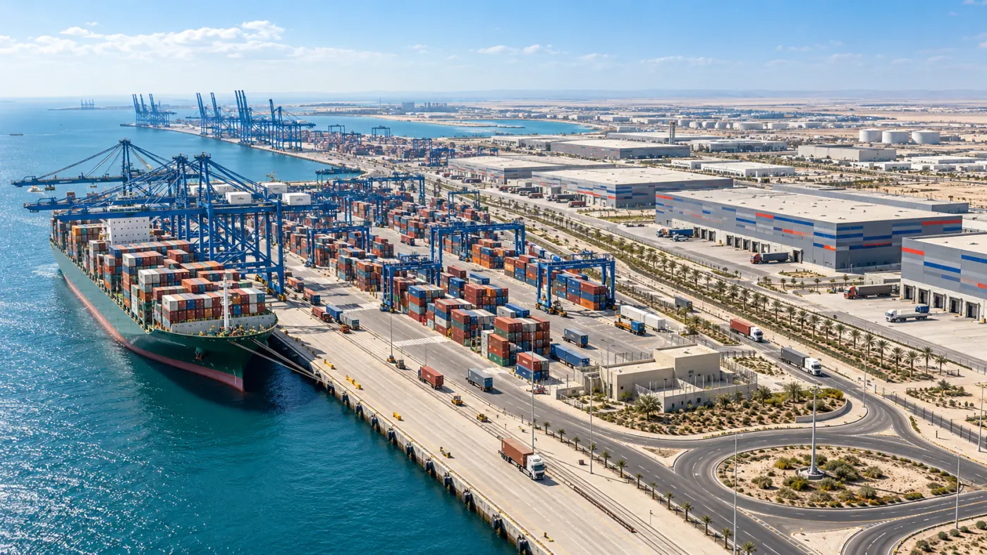 Container terminal and warehousing at Khalifa Economic Zone Abu Dhabi (KEZAD)