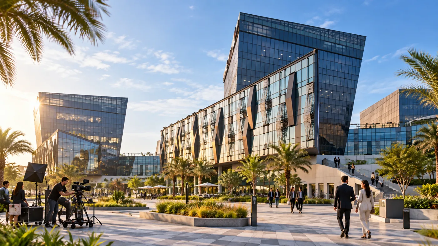 Media production campus at twofour54, Abu Dhabi's media and entertainment free zone
